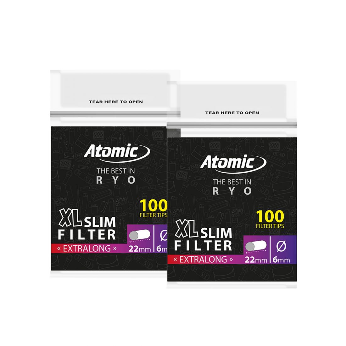Atomic Filtri Slim XL Extra Long ø 6 x 22 mm